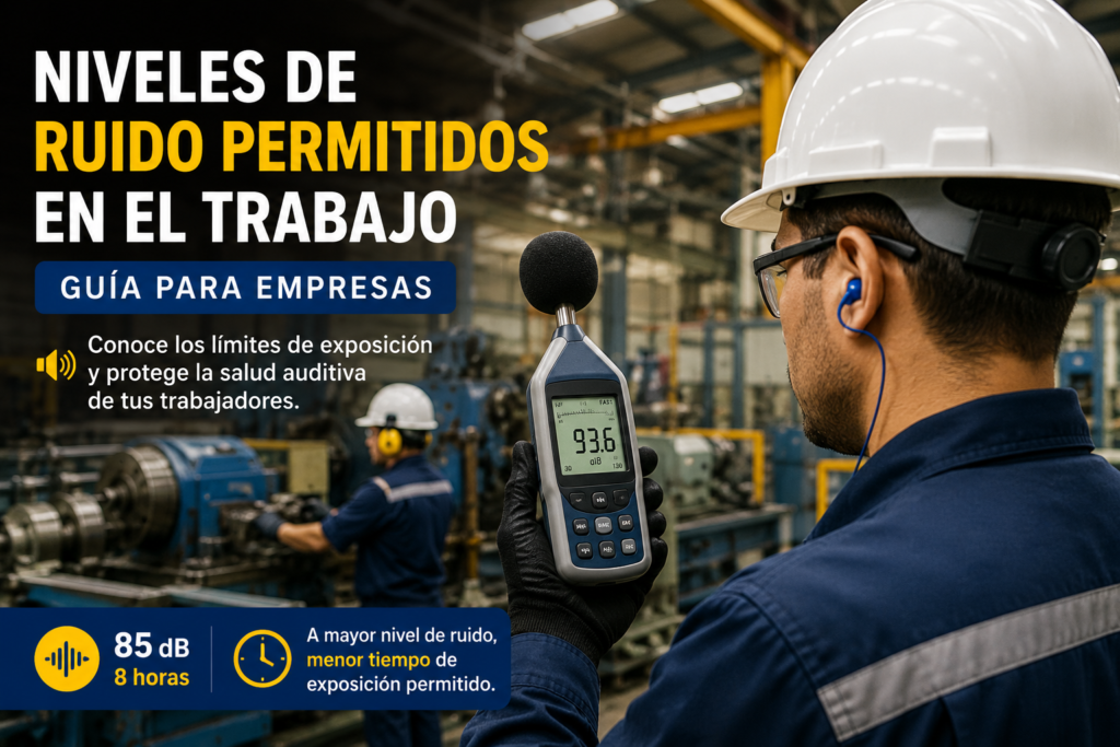 Niveles de ruido permitidos en el trabajo medidos en una empresa industrial